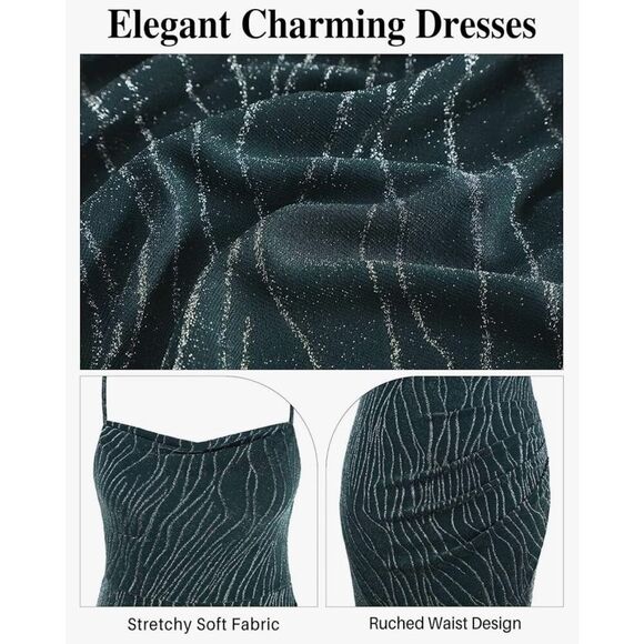 NEW Lime Green Cocktail Sequin Ruched Bodycon Formal Prom Dress 16W - Picture 6 of 8